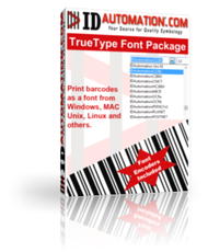 IDAutomation TrueType Barcode Font Advantage screenshot